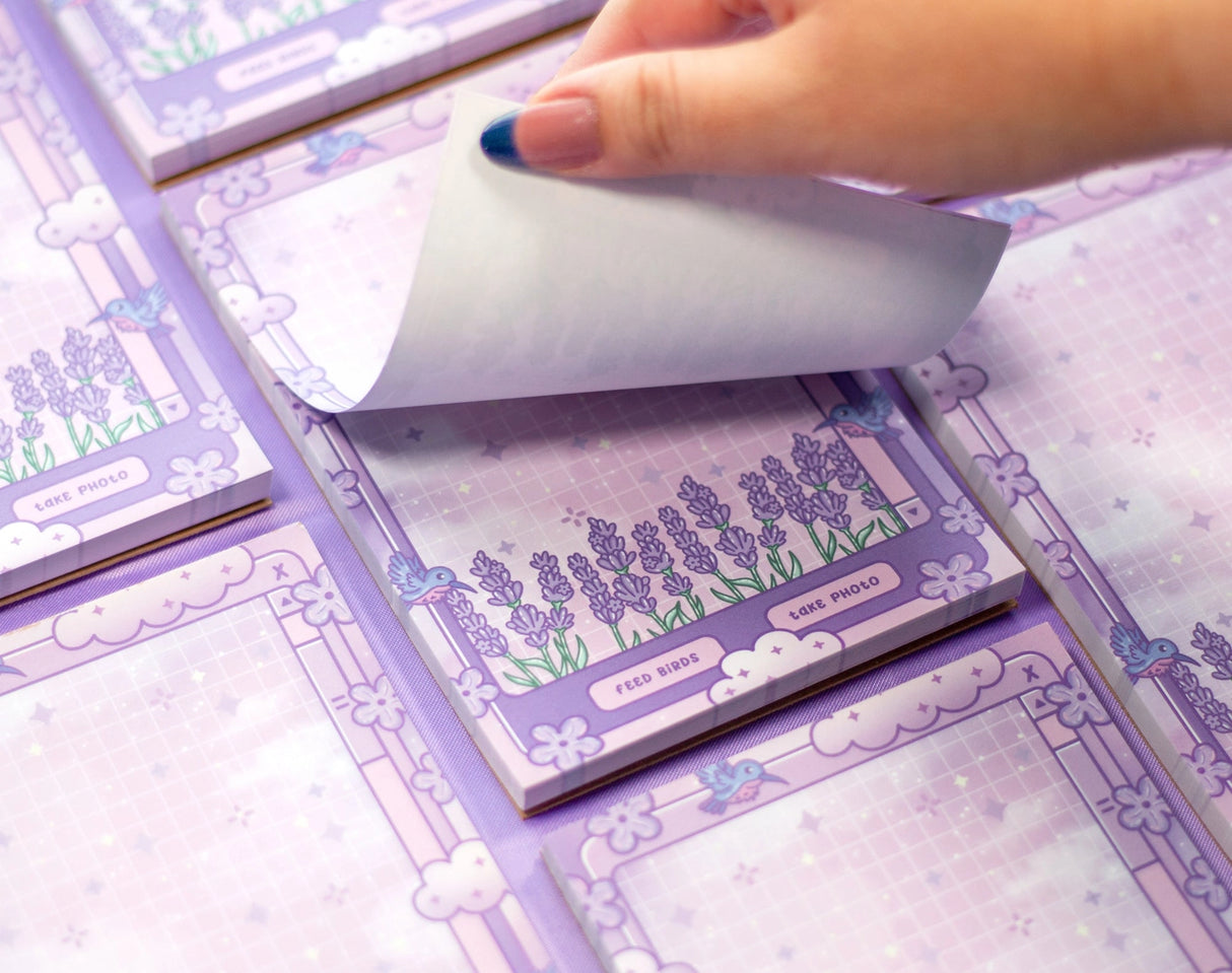 Unicorn Eclipse - Lavender Dreams Notepad
✧Size & Materials✧
Size (WxH): 4 in x 6 in
50 sheets, NOT sticky
