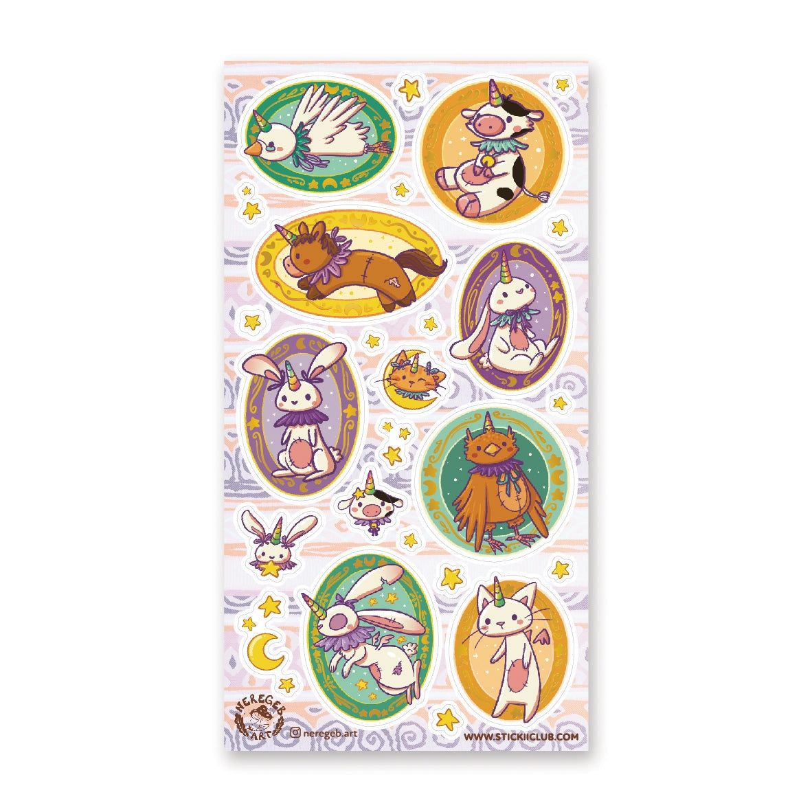 ✨🐇 Who said unicorns are just horses with horns? Meet the most adorable squad of magical misfits by @neregeb.art! From a bunner that wants to be left alone to quirky birds, these friends are rocking their rainbow horns like they're the hottest accessory and in the land of Unicorns? That’s always IN! 