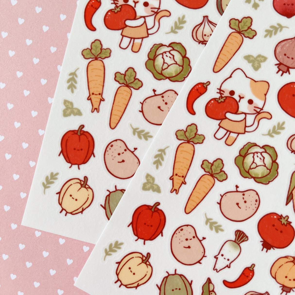Cherry Rabbit - Veggie Friends Sticker Sheet