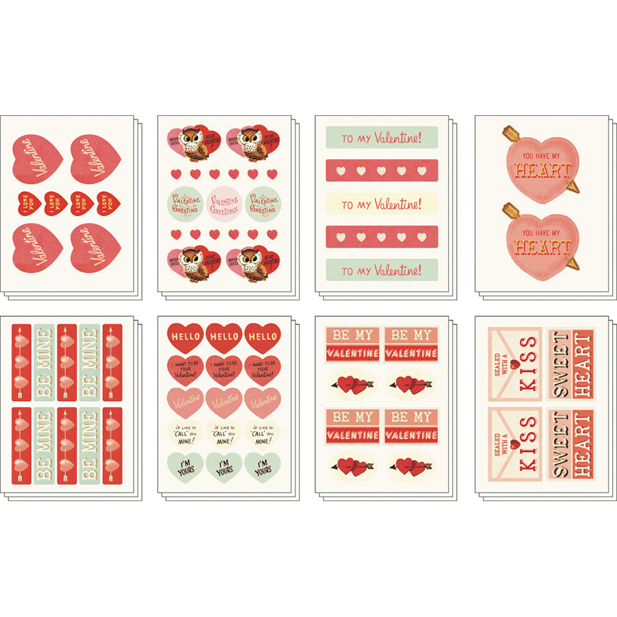 Vintage Valentine Sticker Tin