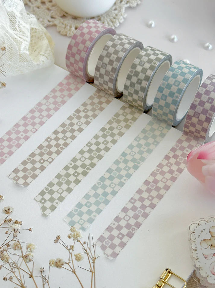 ♡ whimsy checkered washi tape
♡ perfect for layering & adding a decorative touch to your journal pages!
♡ 16mm wide
♡ all washi is 10m long
Illustrated & designed by Aarti from @leelajournals. Colors may vary from screen to screen and real life to photo. 