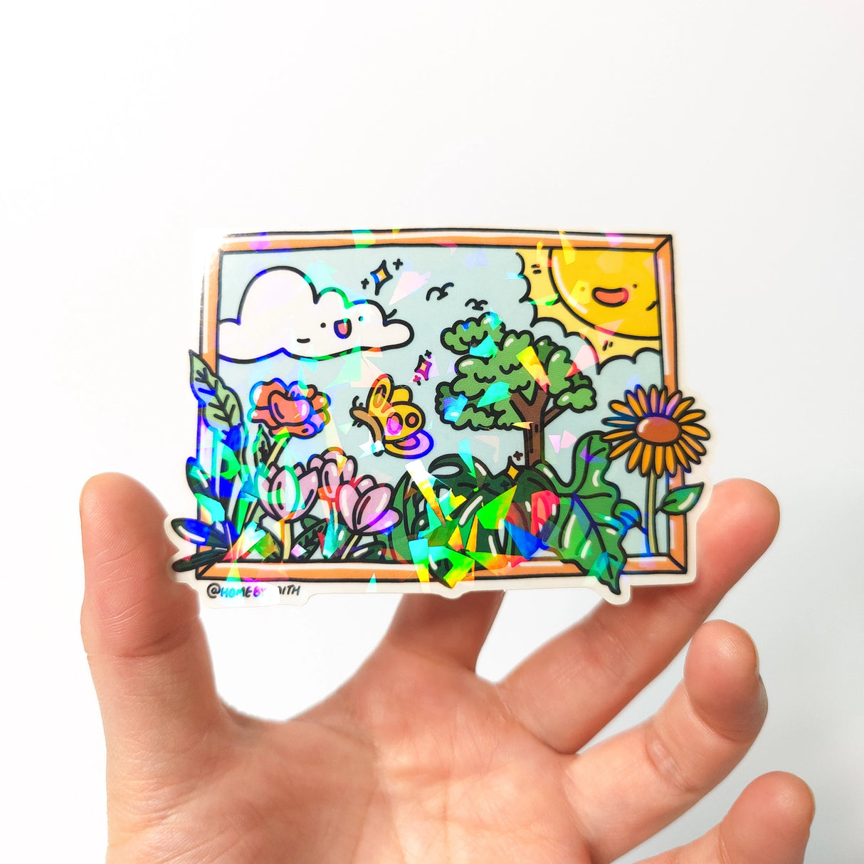 Shine Bright Plant Window Vinyl Sticker
