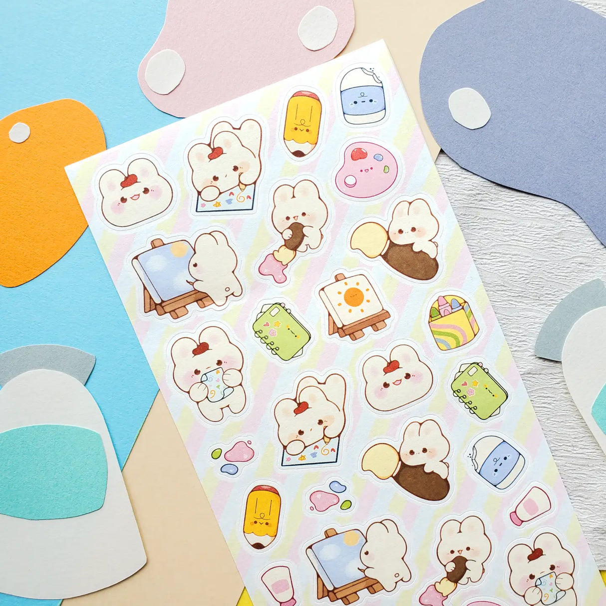 STICKII Bunny Art Adventures Sticker Sheet
