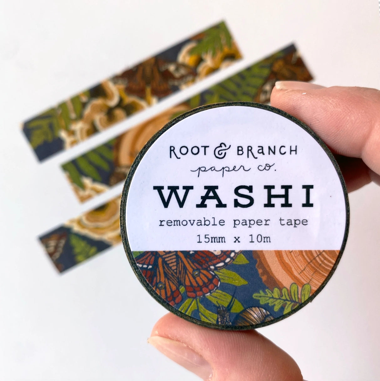 Root & Branch Paper Co - Mushroom Grove Washi Tape