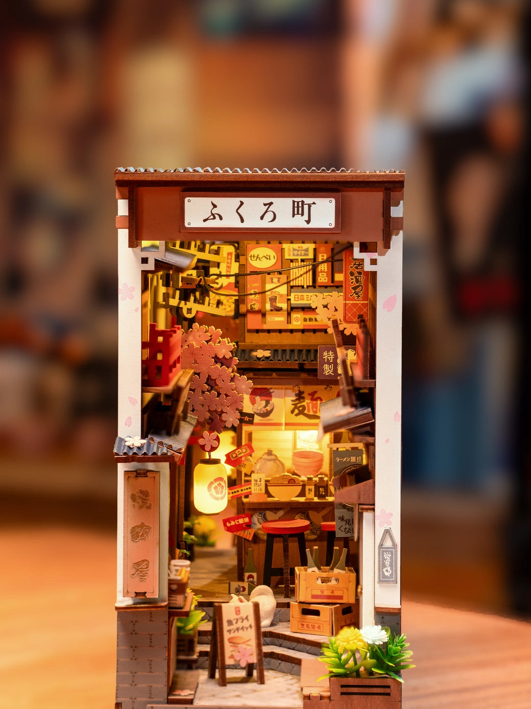 Diy Book Nook Kit: Sakura Wine Alley