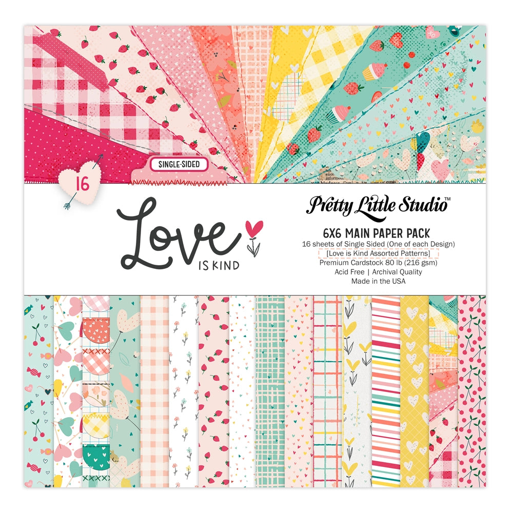 Love Is Kind Collection - 6x6 Single Sided Main Paper Pack - 16 Sheets