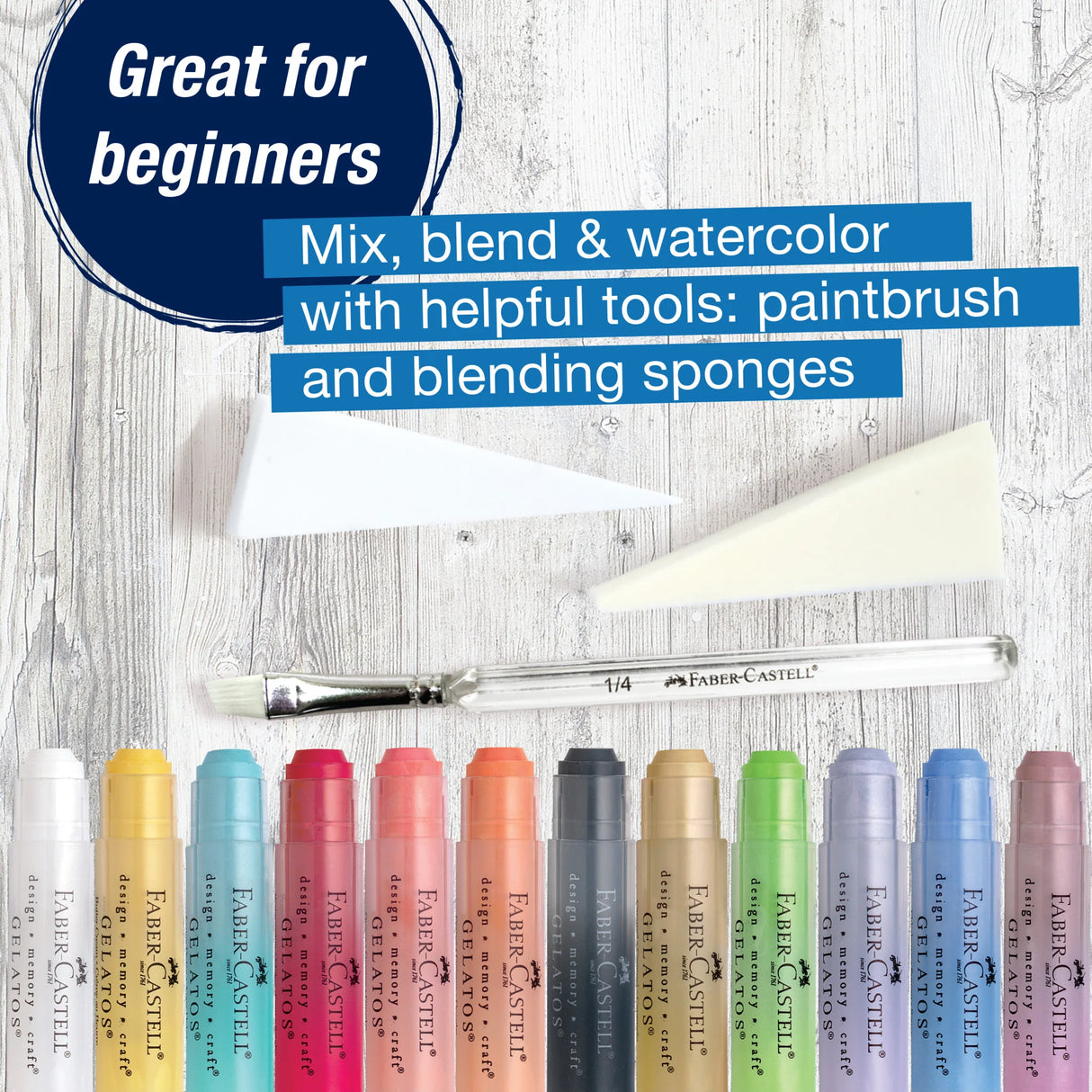 Gelatos, Pastels - 15-Piece Set