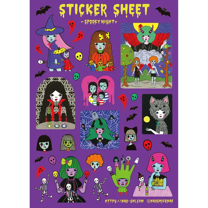 Naoshi - Spooky Night Sticker Sheet