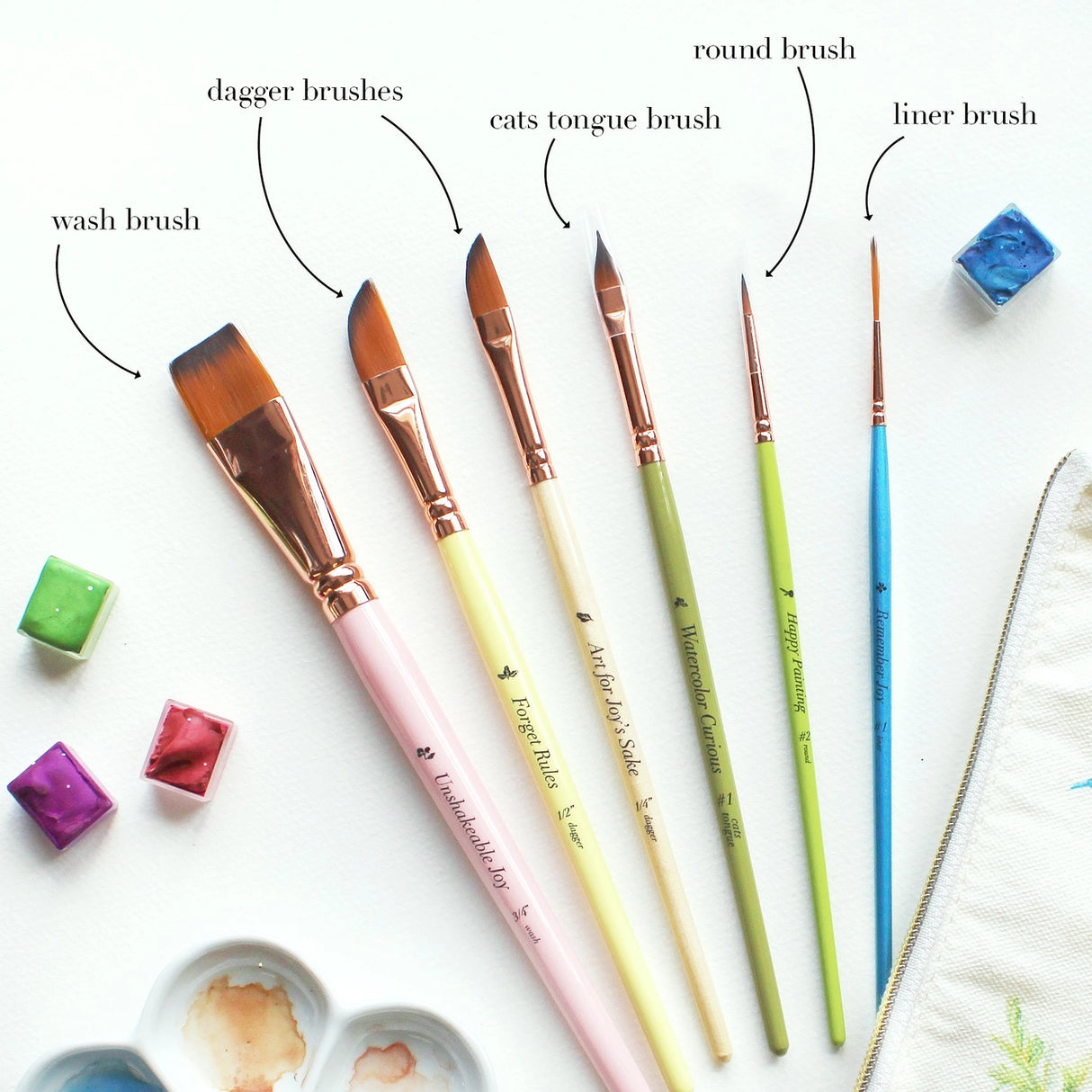 The Art For Joy's Sake Brush Collection