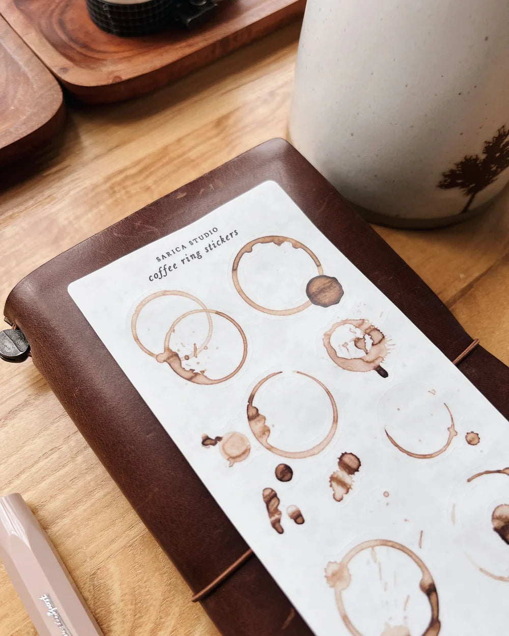 Sarica Studio Coffee Ring Stickers