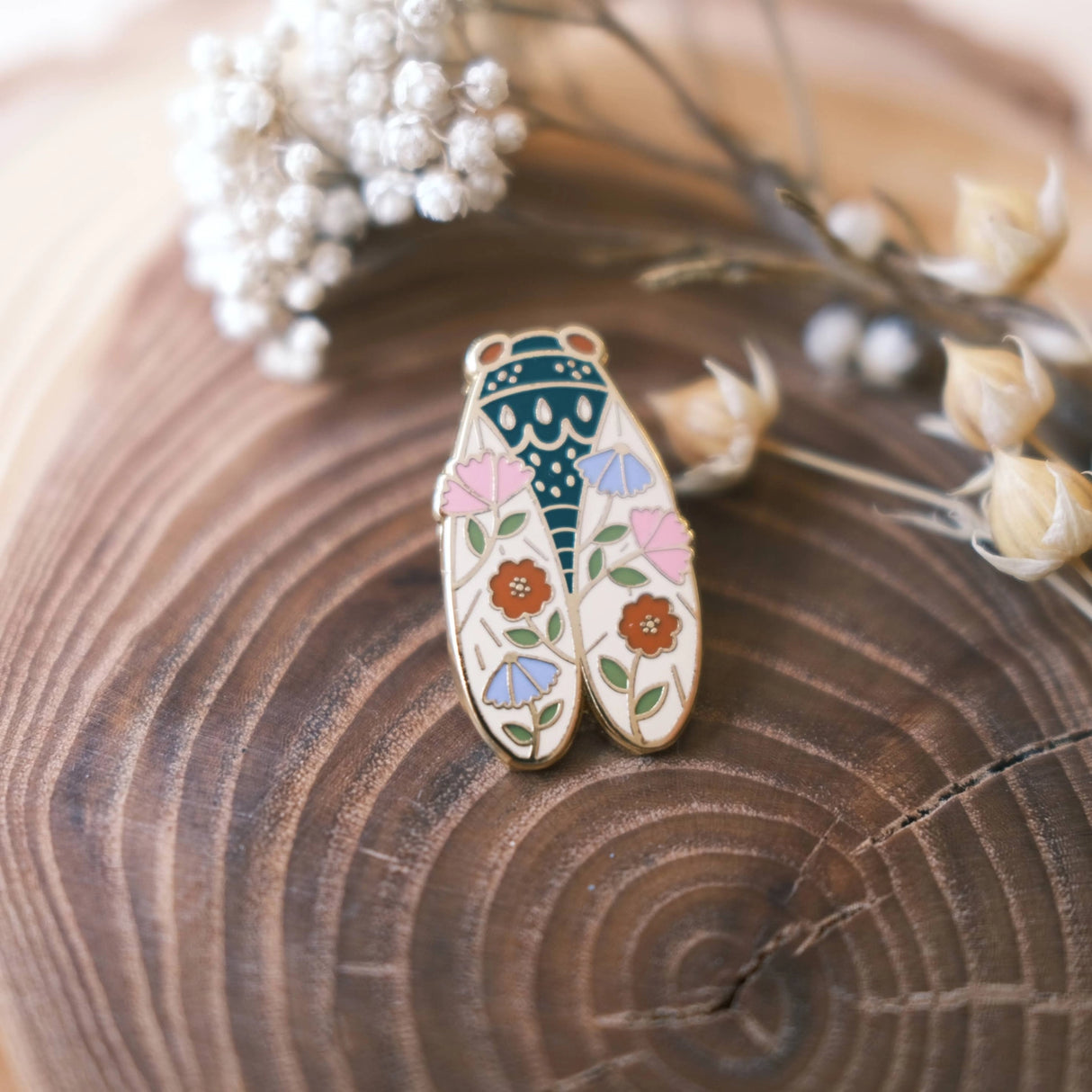 Cicada Enamel Pin