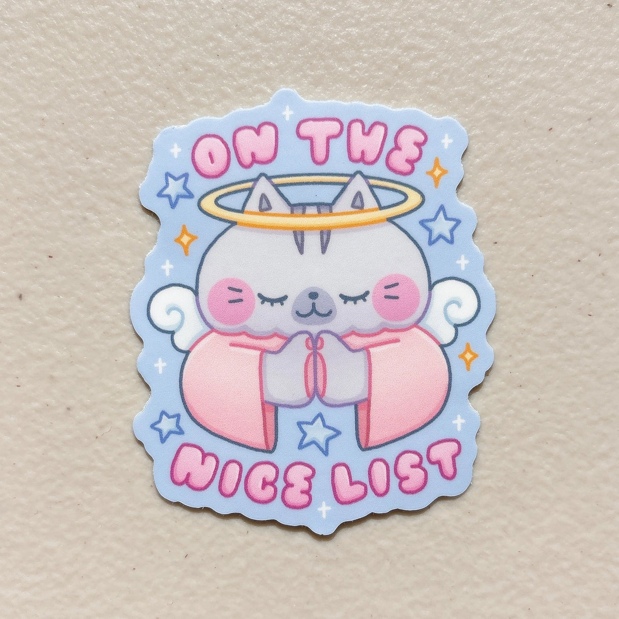 StickyRiceCo Vinyl Sticker - On the Nice List Kitty