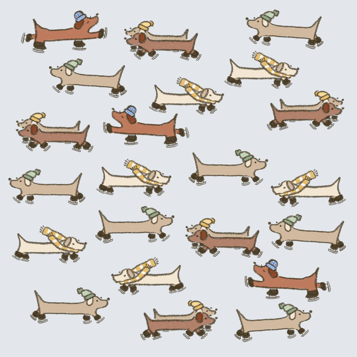 Ice skating sausages everywhere!
Includes 1 sticker sheet
Measurements: 10 cm x 10 cm