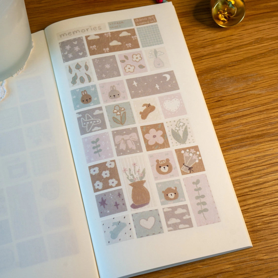Memories of you ♡ Miss you dearly and I see reminders of you regularly.
Kiss cut washi sticker sheet
Includes 1 sheet 7.5" x 3.5"