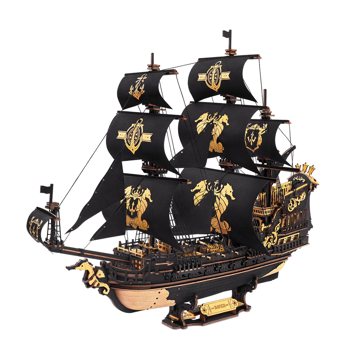 Diy Wooden Puzzle: the Seahorse Barque