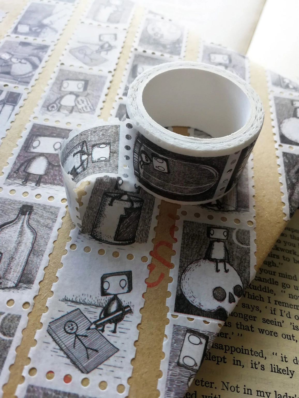 Jon Turner Illustration - Robot Stamps Washi Tape