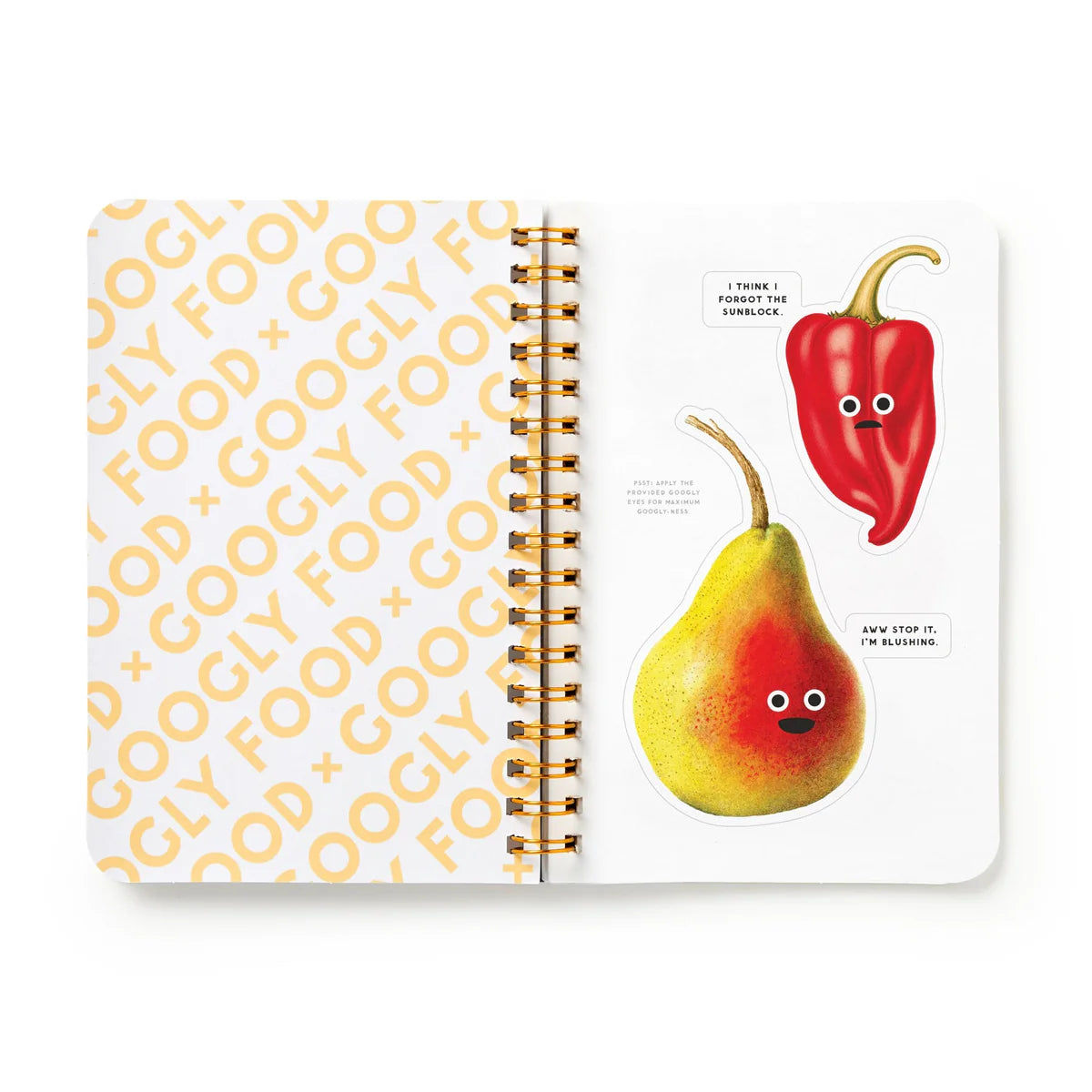 Brass Monkey Googly Food Sticker Book
