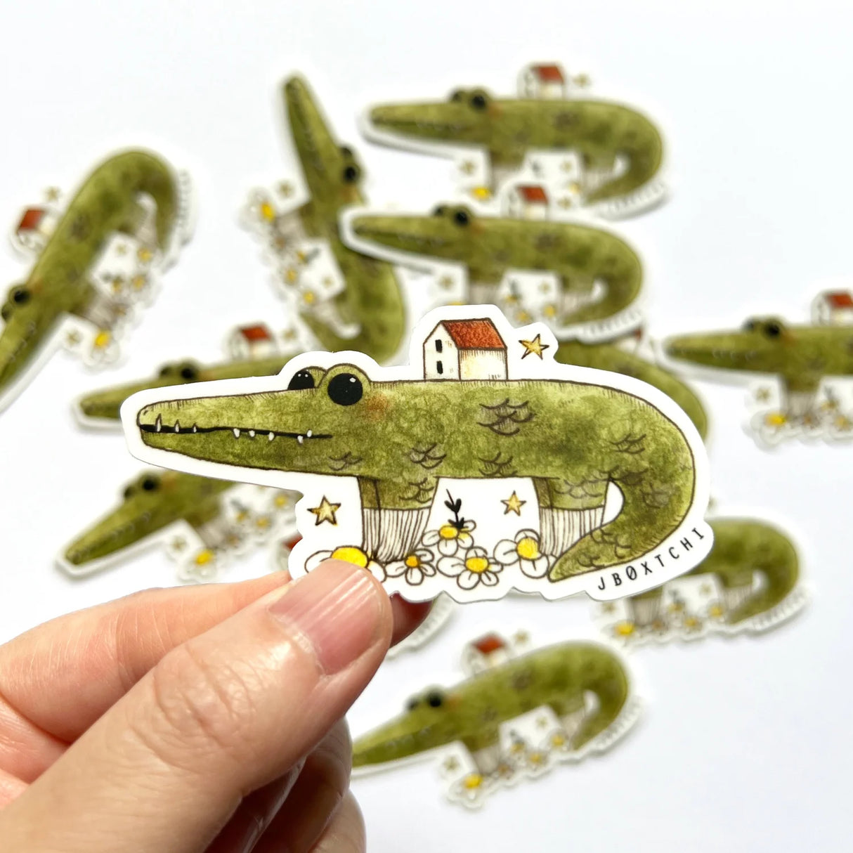 jb0xtchi Vinyl Sticker - My Home
The my home vinyl sticker was illustrated by jb0xtchi (Jessica Ng). jb0xtchi creates stationary and small trinkets from whimsical ideas in the form of painting using ink, watercolour, and gouache.