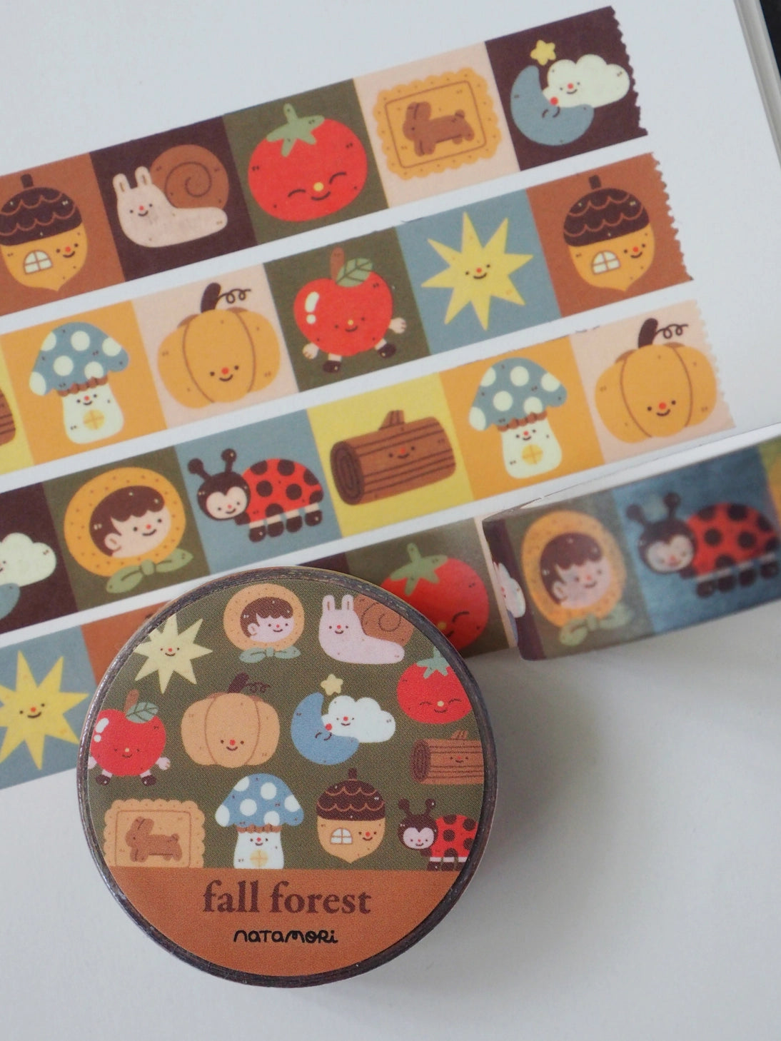 Fall Forest Washi Tape by natamori
✿ 15mm x 10m
✿ matte
✿ great to use in your bullet journal, planner, letters, etc ♡