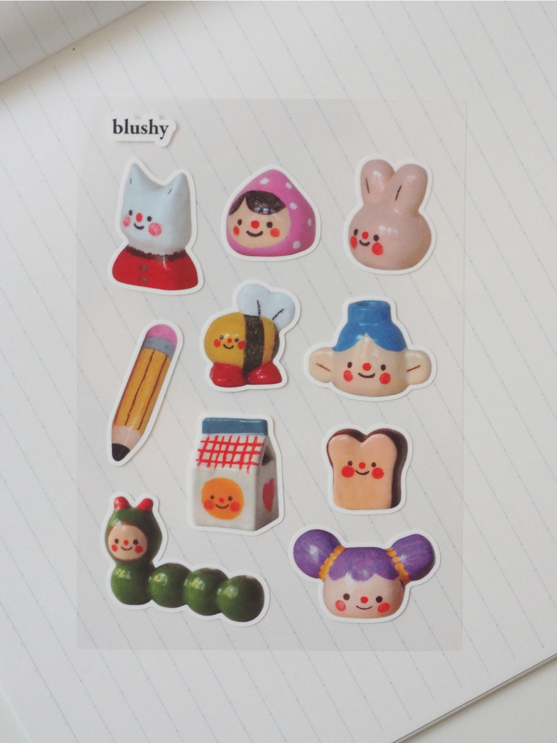 Blushy Sticker Sheet by natamori