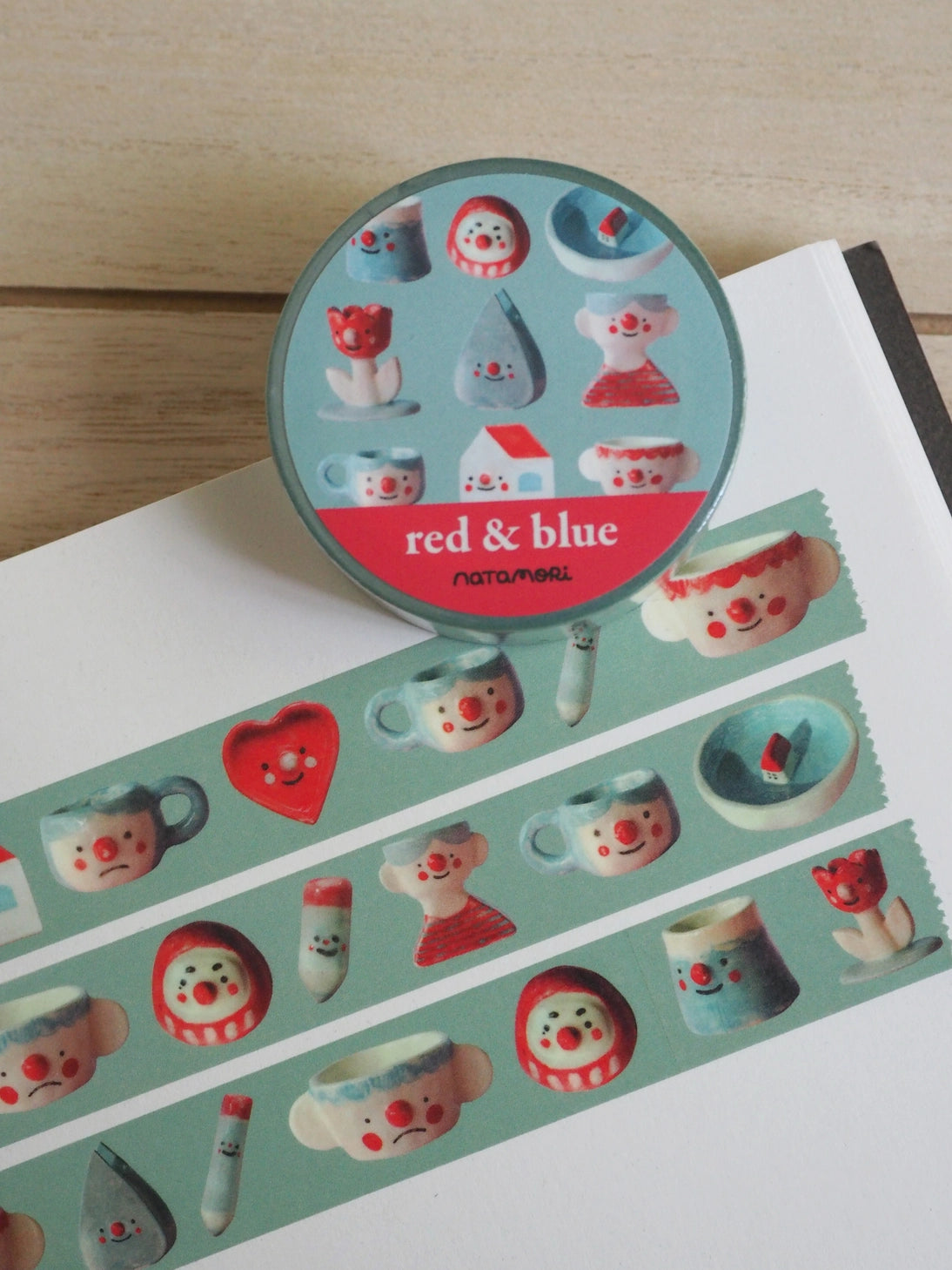 Red and Blue Washi Tape by natamori