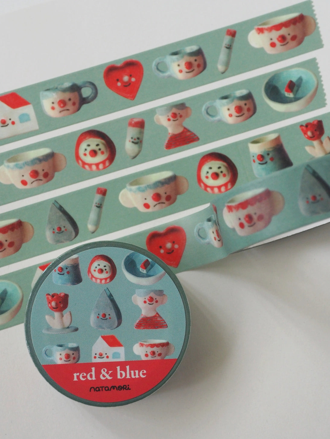 Red and Blue Washi Tape by natamori