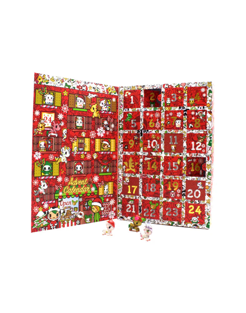 ‘Tis the Season to be Merry, and the tokidoki Advent Calendar is here with 24 reasons to rejoice! This Advent Calendar is filled with 24 Holiday themed tokidoki characters ready to be revealed! Let there be many days of joy and fun with the tokidoki Advent Calendar!
