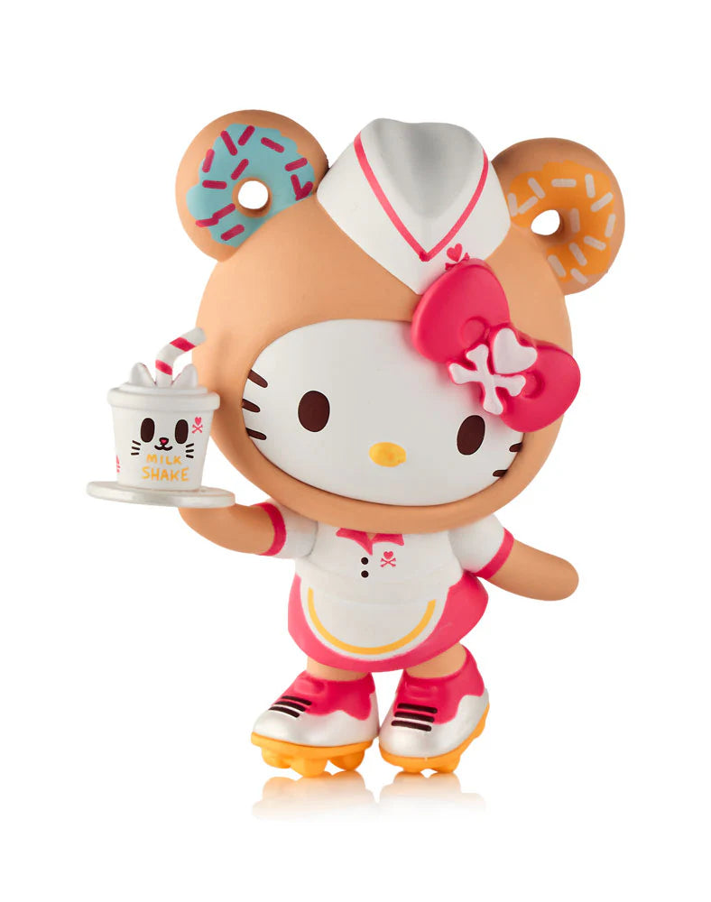 Welcome to the cutest diner in town! The tokidoki x Hello Kitty and Friends™& Blind Box Series is packed with retro roller-rink vibes, fast-food fun, and tons of tiny details you will love!