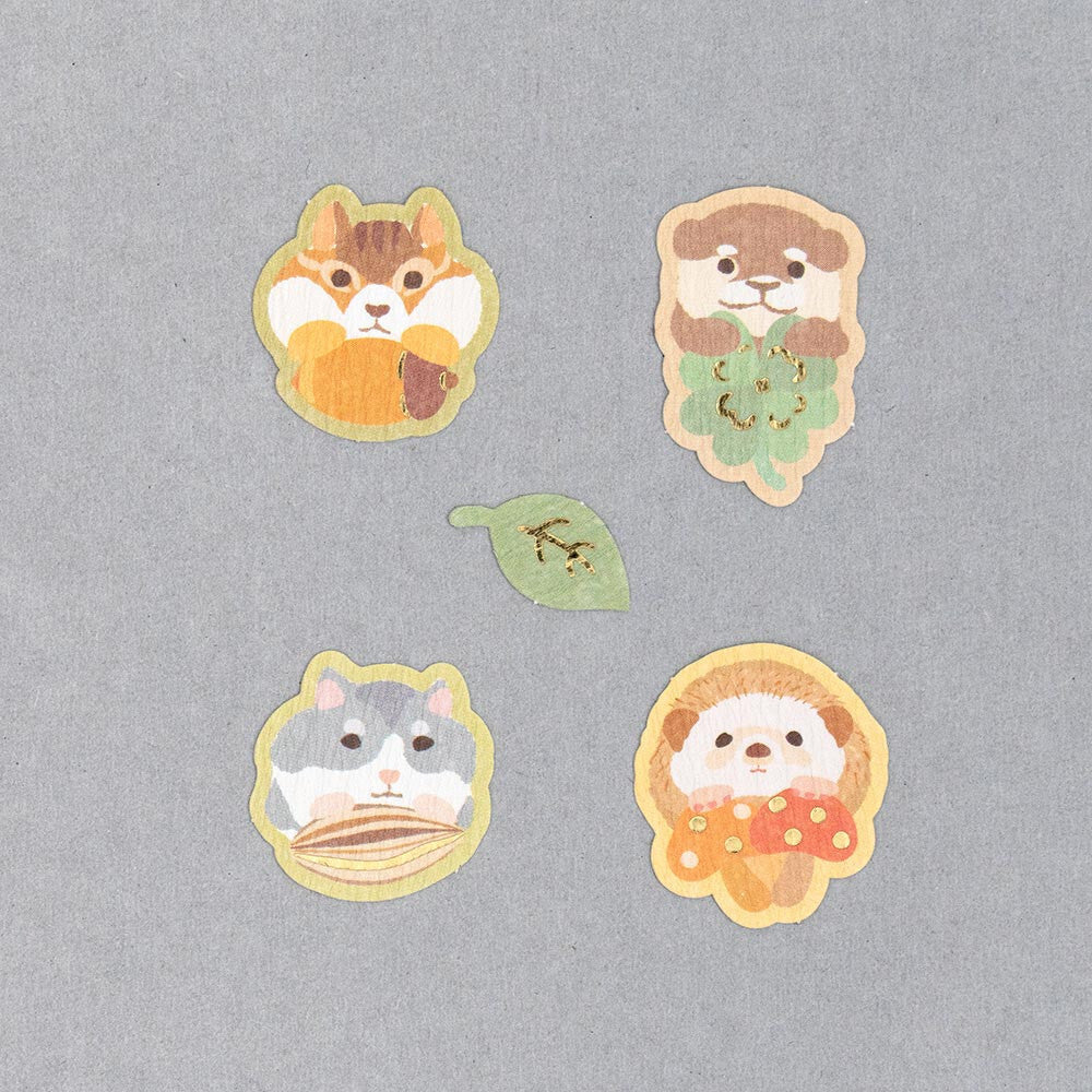 Pegatinas de copos de nieve de Cute Critters
