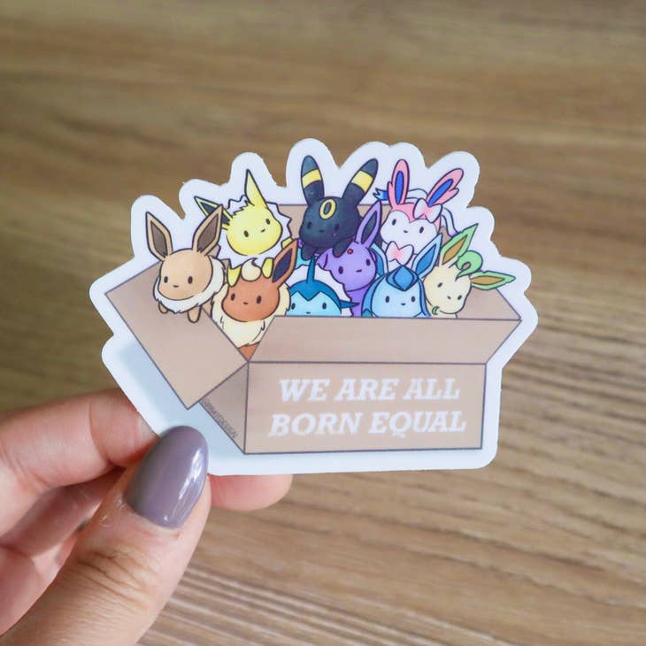 A variety of adorable evolutions with a positive reminder to respect the diversity in the world.