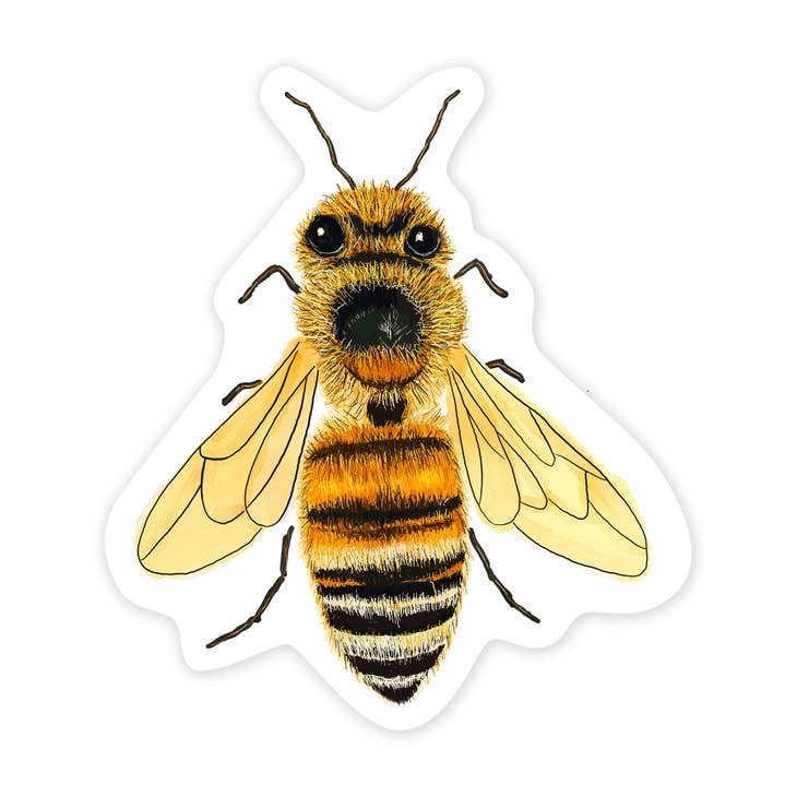 Pegatina de vinilo de abeja