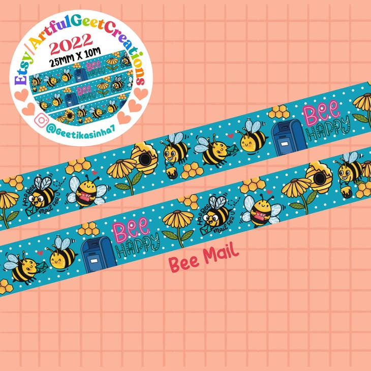 Cinta washi con mensaje de Bee Mail