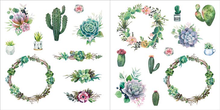 Libro de pegatinas Bunches of Botanicals (500 pegatinas)
