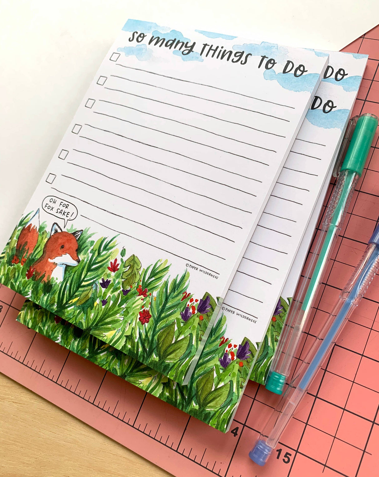For Fox Sake To Do List Notepad