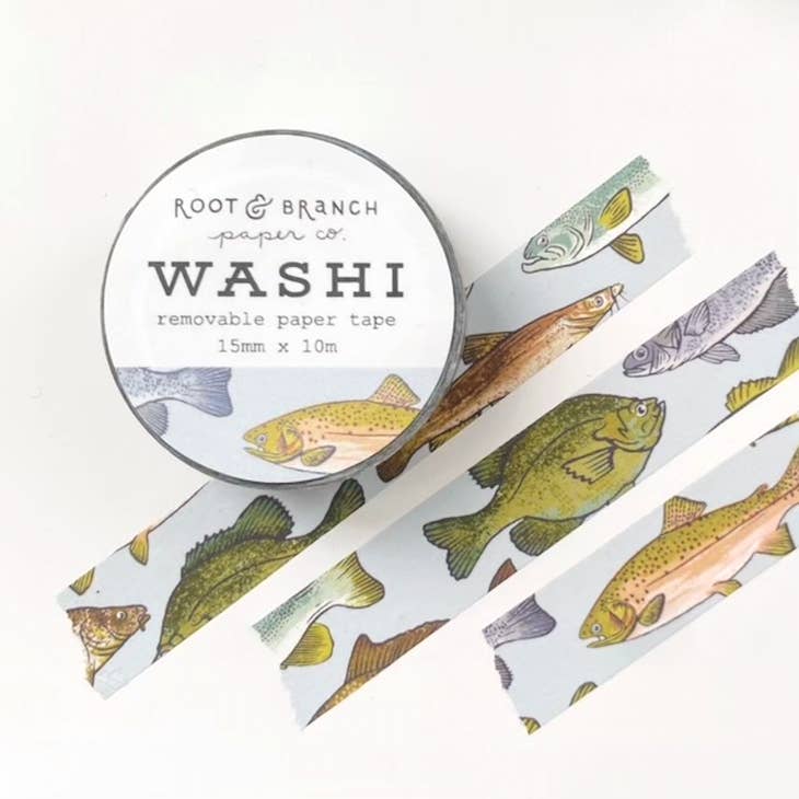 Root & Branch Paper Co - Freshwater Fish Washi Tape