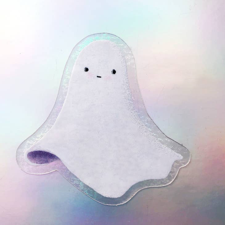 Minipegatina transparente de Ghostie