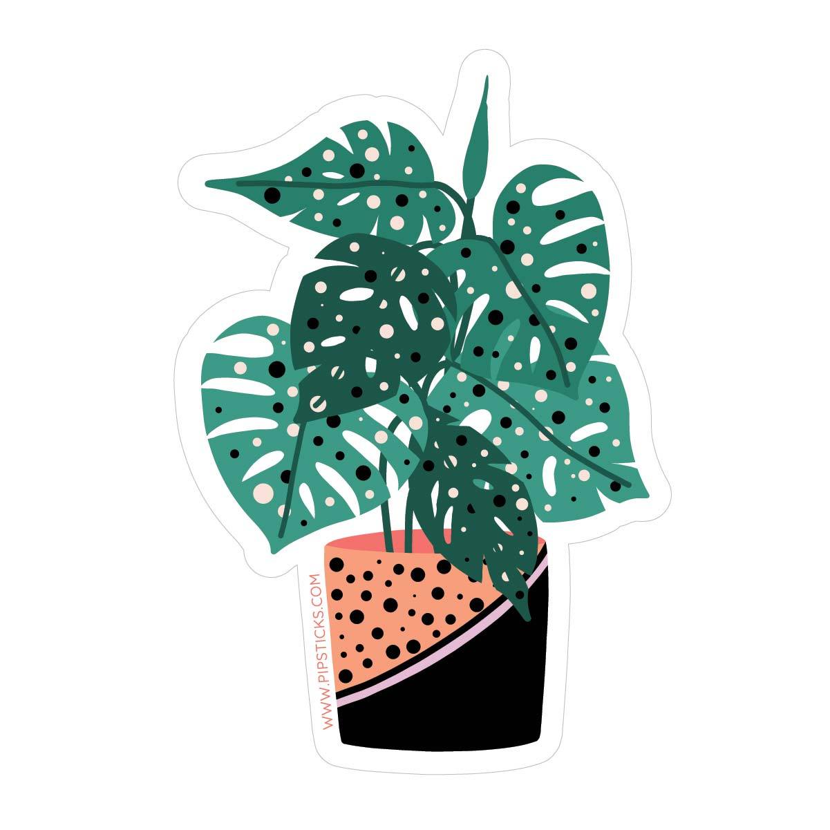 Pegatina de vinilo de Monstera