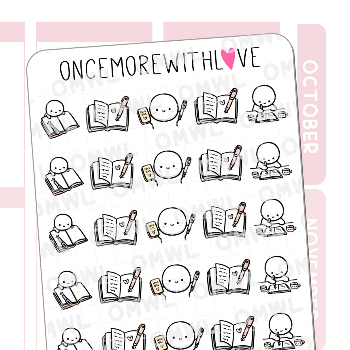 Once More With Love M1318 Journal 2.0 Sticker