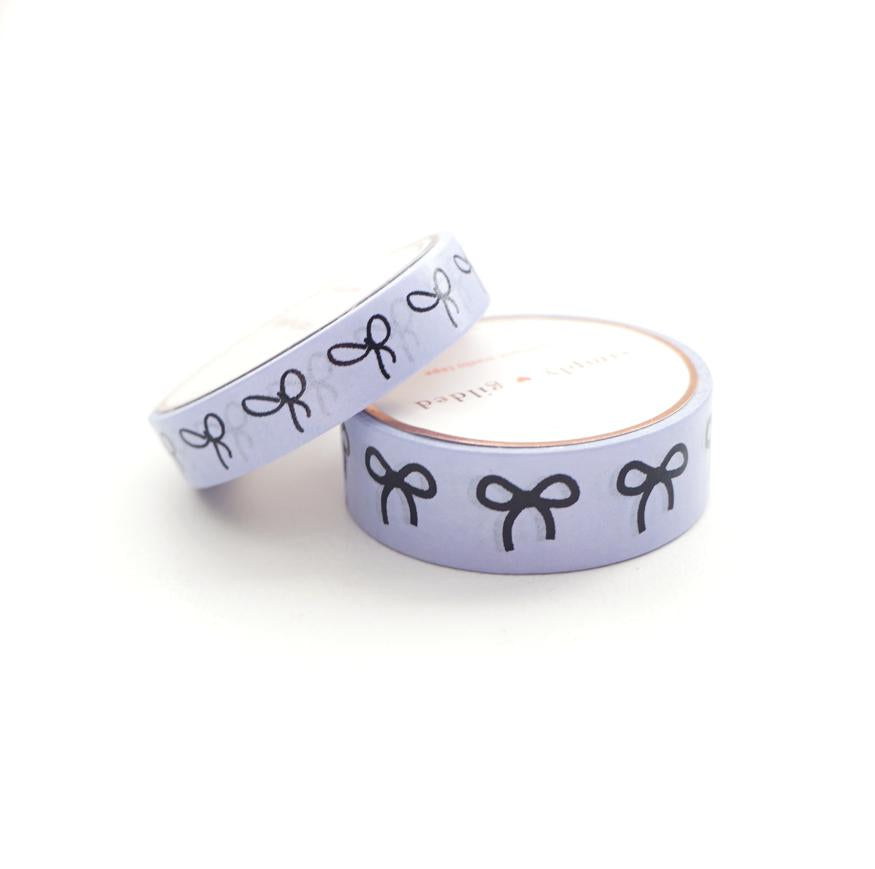 Simply Gilded WASHI 15/10mm - PRINCESS Purple + Black Bow