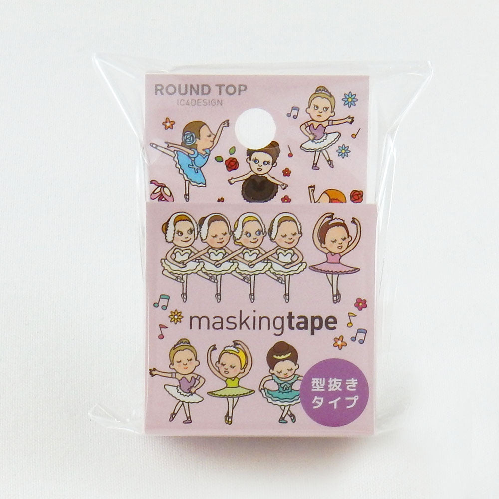 Ballerina Washi Tape Tips Round Top