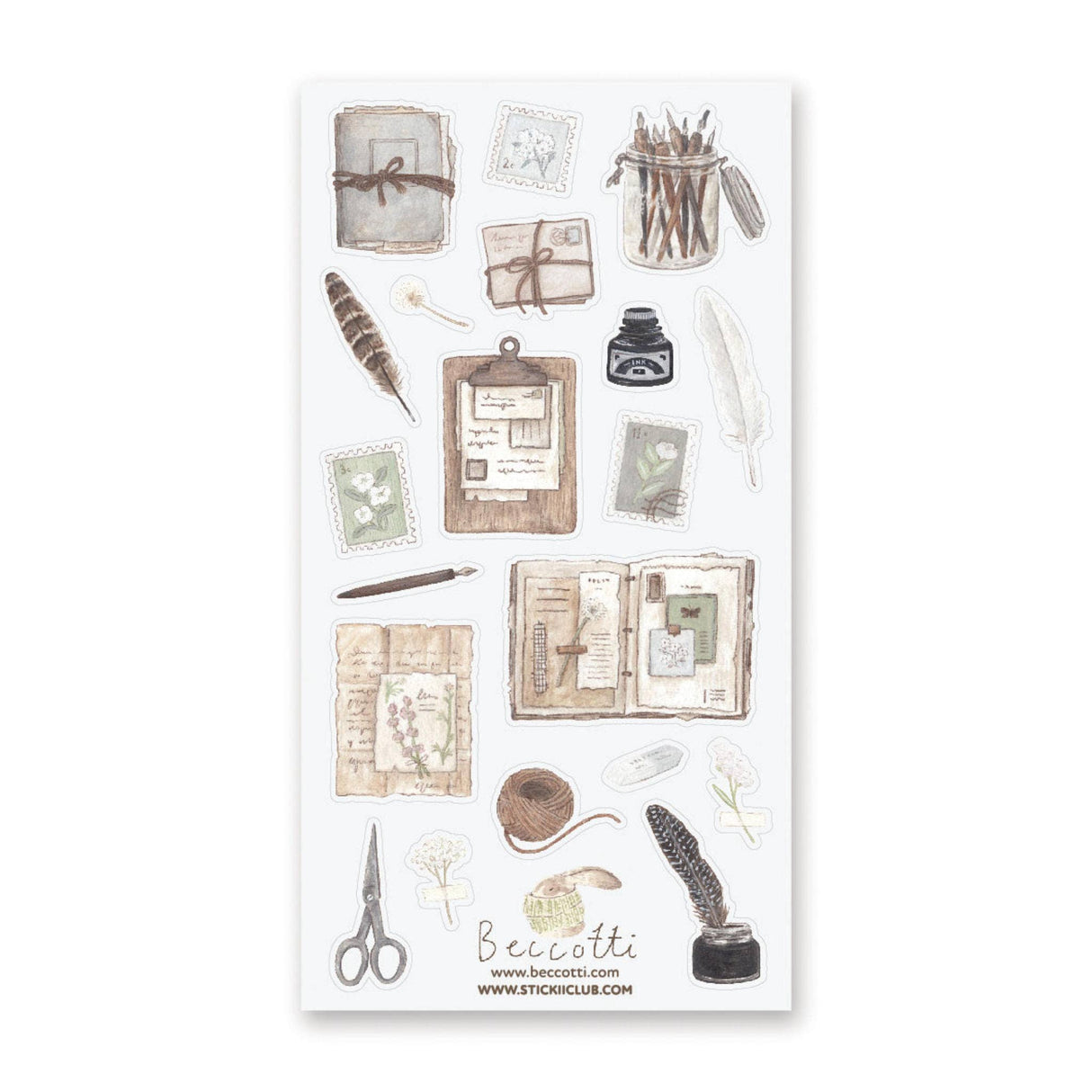 STICKII Study with Me Sticker Sheet Vintage