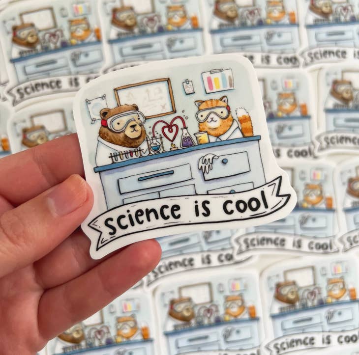 Pegatina La ciencia es genial