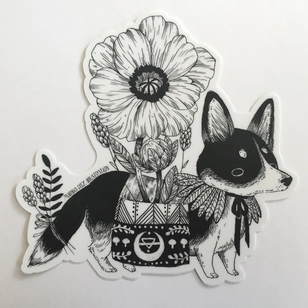 Marika Paz Illustration - Short Foot Vinyl Sticker
