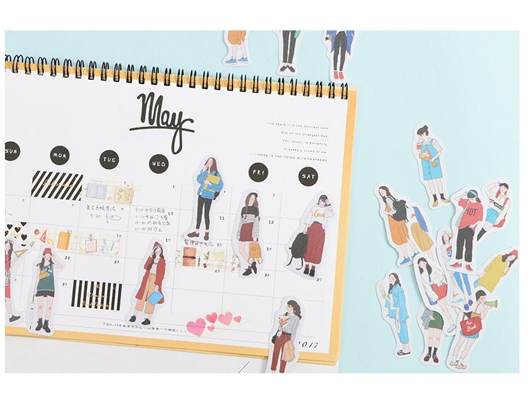 Freckle Girl Washi Flake Sticker