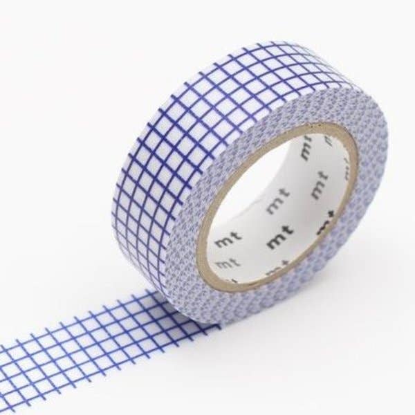 Graph Hougan Blueberry MT Grid Washi Tape