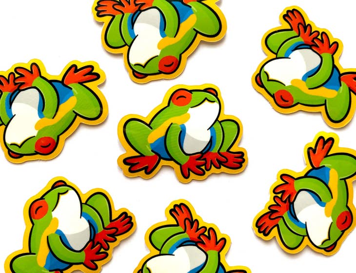 Minipegatina de rana arbórea