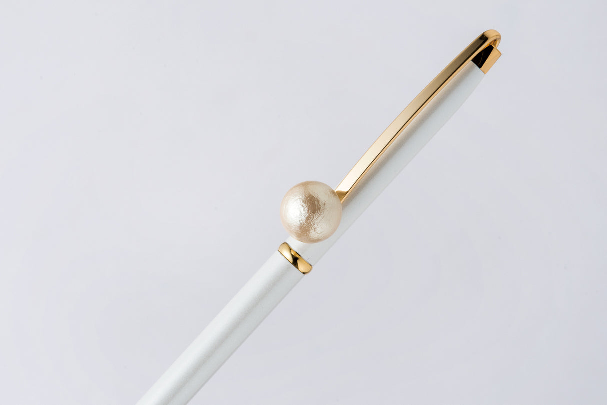 Cotton Pearl Ballpoint Pen White