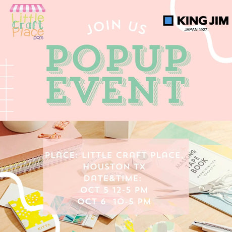 KING JIM pop-up event at Little Craft Place - Oct 5th and 6th!!