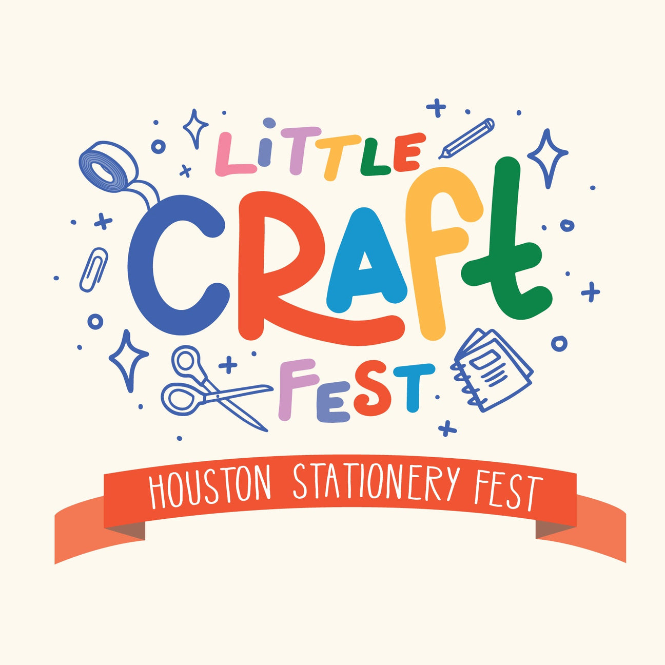 Little Craft Fest and Houston Stationery Fest 2026 promotional banner.