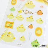 Piyorin Transparent Sticker Sheet - Fluffy